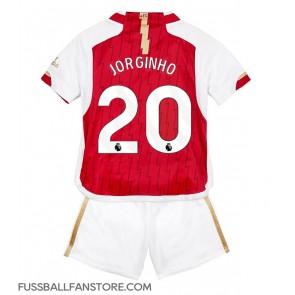 Arsenal Jorginho Frello #20 Replik Heimtrikot Kinder 2023-24 Kurzarm (+ Kurze Hosen)